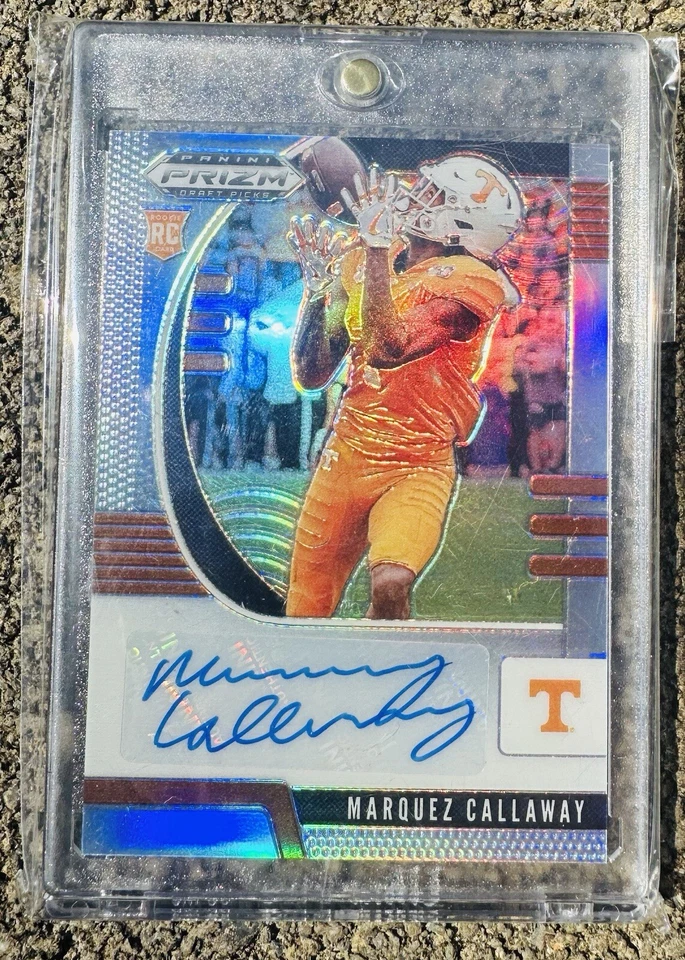 2020 Marquez Callaway Panini Prizm Draft Picks “Blue” Auto RC #266 - Image 2 of 4