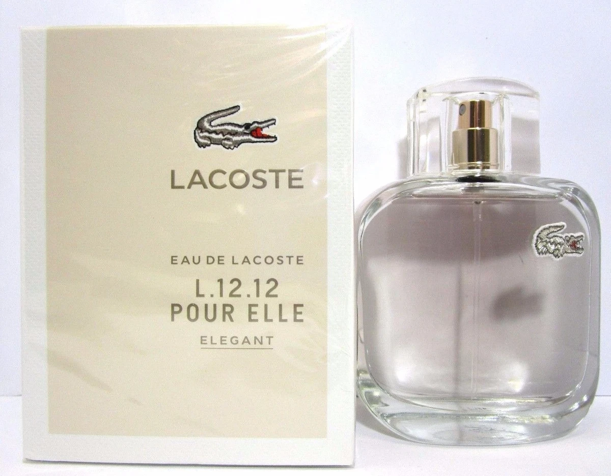 LACOSTE EAU DE LACOSTE L.12.12 ELLE ELEGANT EDT Spray 3.0 Oz / 90 ml NEW!!! | eBay