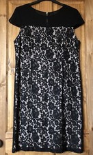 Pretty black lace stretch occasion dress, 18, Dorothy Perkins