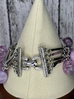 Vintage Coro Cha-Cha Lavender & Silver Bracelet — photo 4