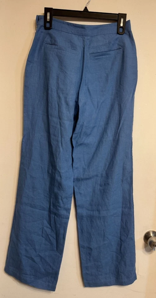 Vineyard Vines Woman Club Blue Linen Sailor Pant Size 2 NWOT - Image 2 of 4