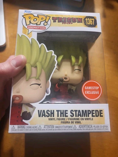 Funko Pop Animation Trigun Vash the Stampede #1367 GAMESTOP EXCLUSIVE READ