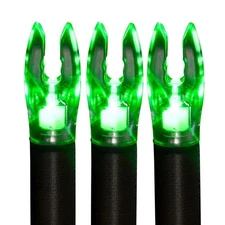 Nockturnal Fit Universal Size Green Lighted Nock 3-Pack