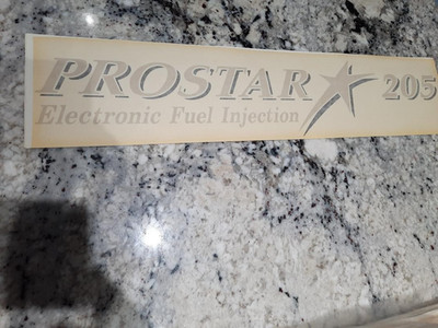 Mastercraft Boat Rear Side decal Drop Shadow Prostar 205 Pro Star 205 set