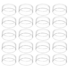 20 Pcs 1.2" Round Baseball Stand Acrylic Sphere Holder Crystal Sphere Display