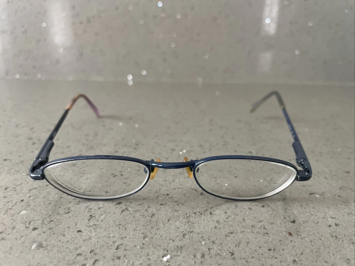 Blue Metal Frame Oval Vintage Sunglasses for sale | eBay display picture 1