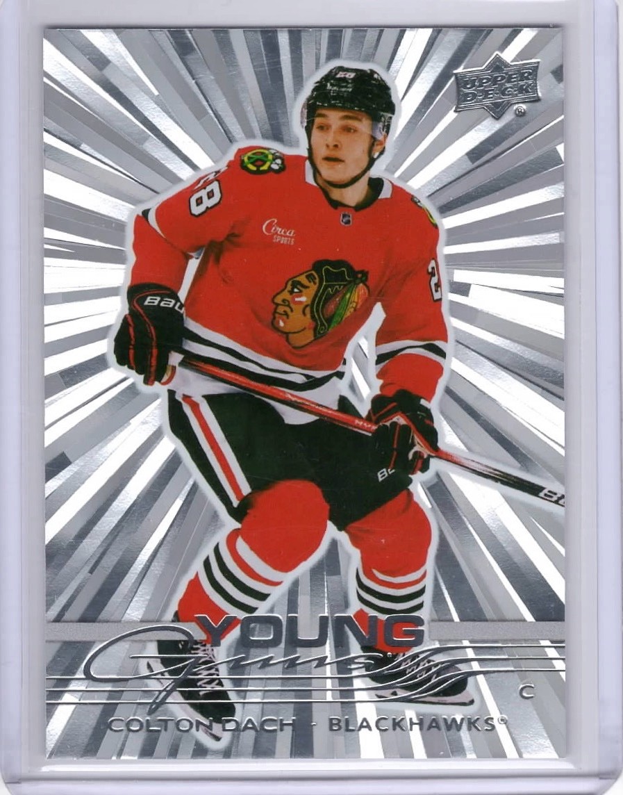 2025/26 Upper Deck COLTON DACH Young Guns outburst rookie RC #218 - Edmonton