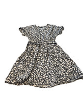 Simply Vera Vera Wang black and grey short sleeve dress XS work office teacher