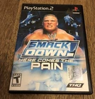 WWE SmackDown Here Comes the Pain (Sony PlayStation 2) With Booklet
