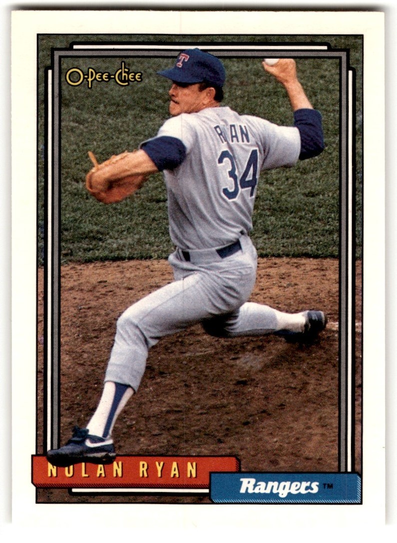 Nolan Ryan 1992 O-Pee-Chee #1 Texas Rangers