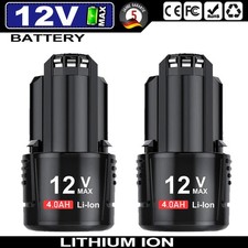 2 PACK Akku Für Bosch Professional GBA 12V 10,8V GSR GSA BAT412 BAT411 4000mAh