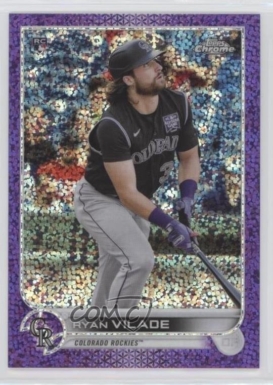 2022 Topps Chrome Purple Speckle Refractor 263/299 Ryan Vilade #85 0m0g