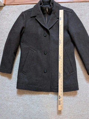 Jos. A. Bank Men’s Wool Blend Quilted Lining Car Coat Jacket Size Small image 14