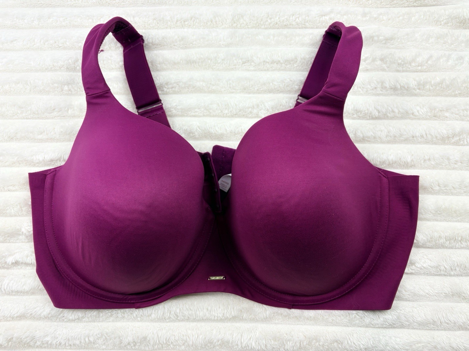Cacique 44DDD Magenta T Shirt Bra Full Coverage Lightly Lined Underwire Comfort