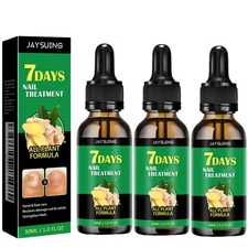 3Pcs Ginger Nail Treatment, 7days Nail Growth Serum Solution, Ginger Cuticle