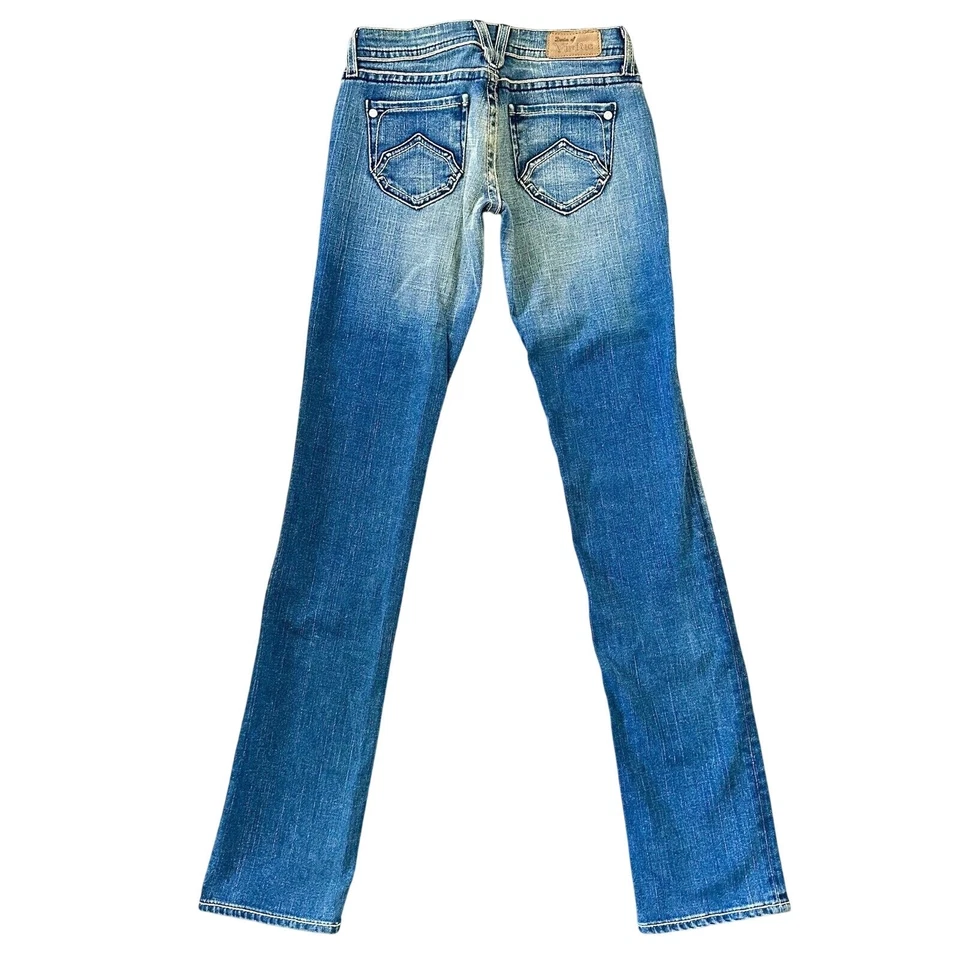 Denim of Virtue DOV Highly Fitted Straight Leg Blue Denim Jeans Size 24 x 34 NWT - Image 2 of 4