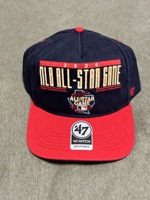  47 2024 MLB All-Star Game Hitch Adjustable Cap Navy Red One Size