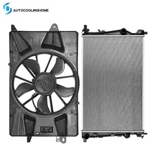 Electric Radiator & Cooling Fan Assembly Kit For 2015-2017 Chrysler 200 3.6L V6