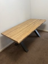 Oak furniture land brooklyn 8 seater dining table solid oak