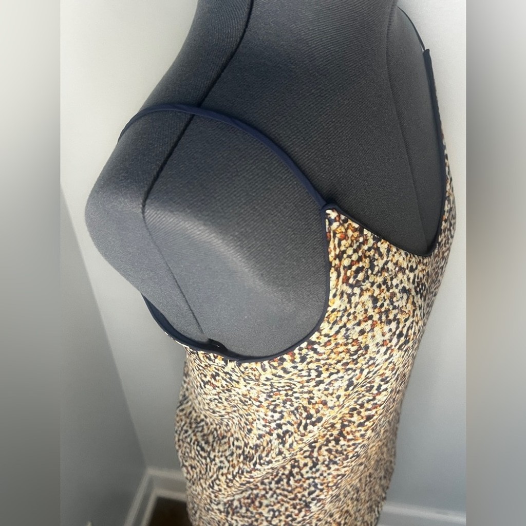 ZARA Basic Sz XS Multicolor Abstract Dot Cami Top… - image 4