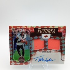 2021 Panini Legacy Tylan Wallace Futures Dual Patch Autographs Ruby #/100