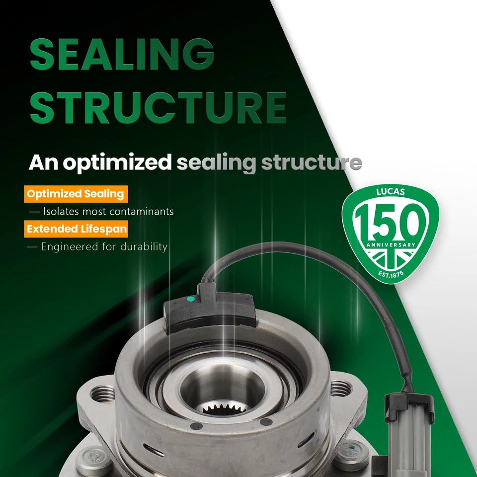 Nuevo cojinete de cubo de rueda delantera izquierda derecha Lucas para Chevrolet Cobalt 2005-2010 Foto 3 de 4