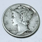 1936 S MERCURY DIME - 90% SILVER - Circulated US Coin #6468
