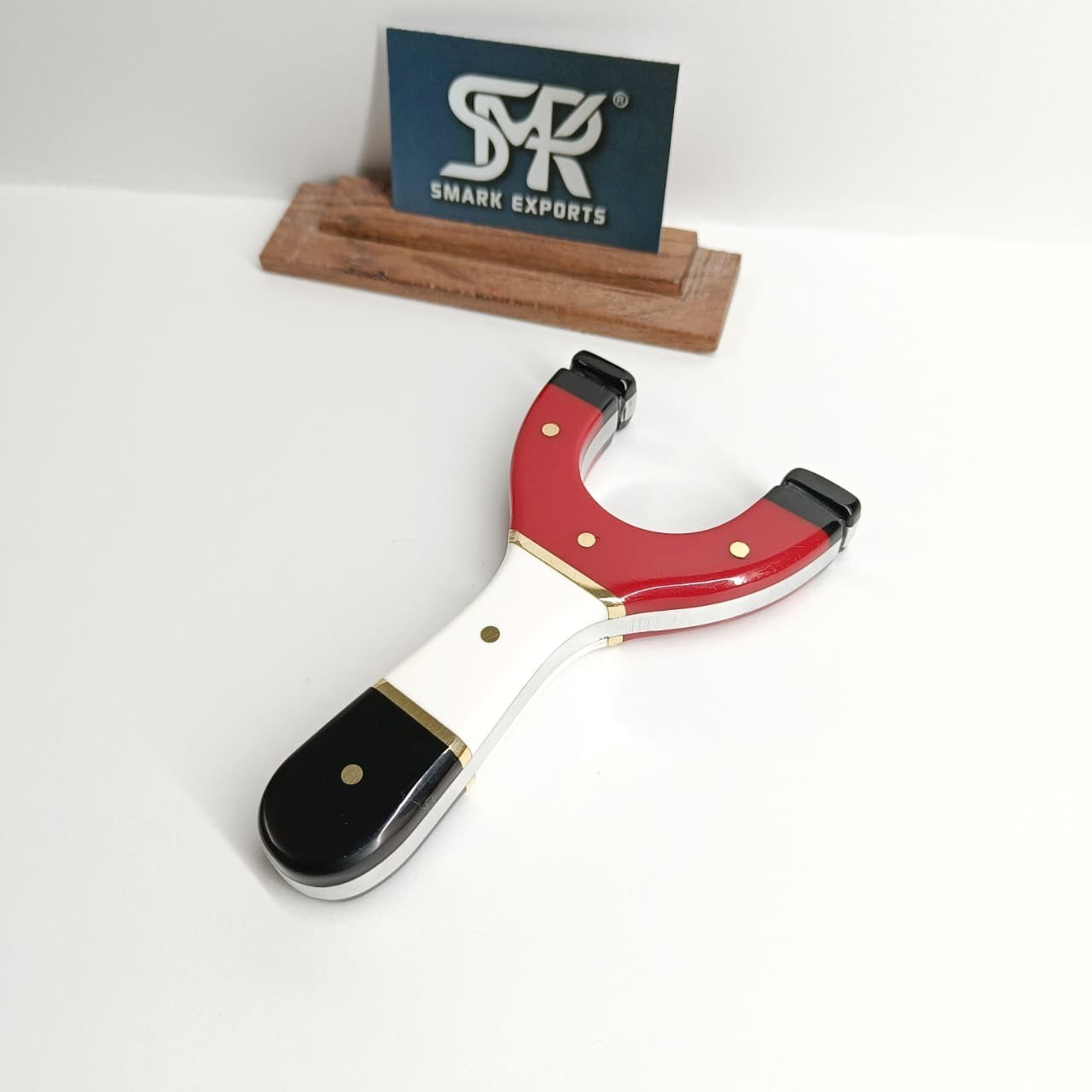 Custom Resin Handle Slingshot Catapult with Aluminum Core and Brass ...