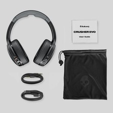 Skullcandy Crusher Evo Sensory Bass Wireless Headphones, True Black Open Box 