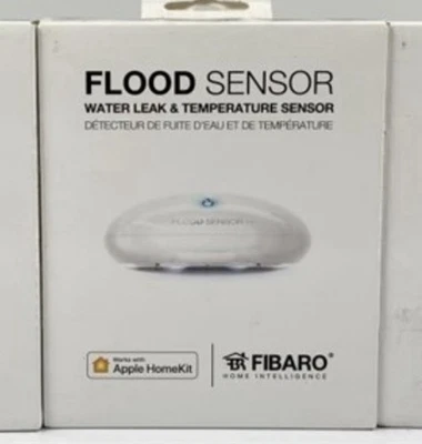 FIBARO FGBHFS-101 Flood Sensor Water Leak & Temperature Sensor - Apple HomeKit