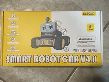OPEN BOX Smart Robot Car V4.0 Elegoo With Camera DIY 8+ ages infrared