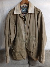 Vintage Woolrich Jacket Mens Meduim Bomber Canvas Aztec Fatigue Lined Outdoors