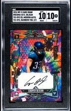 2024 Wild Card 5 Card Draw Cooper DeJean 2/2 Auto Tie-Dye Rainbow Foil (RC) (AU)