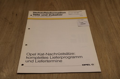 Opel  Katalysator Nachrüstung AOS  1990 xb12490