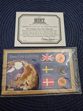 1998 Original Coins From UK (1 Penny), Sweden (5 Ore), Denmark (25 Ore)