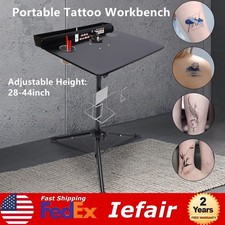 Adjustable Tattoo Workstation Table Portable Tattoo Workbench Large Tray 50 41cm