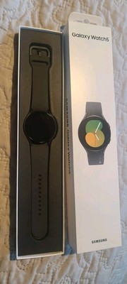 Samsung Galaxy Watch5 40mm Black Aluminum Smart Watch Silicone Band Android iOS