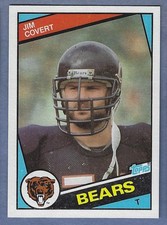 1984 Topps Football #222 Jim Covert Rookie Card Bears HOF. rookie card picture