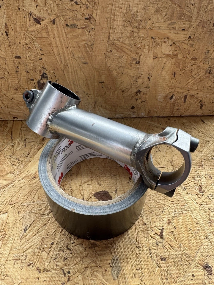 SALSA CroMOTO SUL • 1 1/8 • 26.0 • Vintage Bike Stem • RAW Steel Exposed Welds - Image 3 of 4