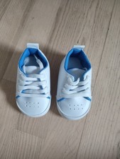 Baby Schuhe Größe 18, Neu, Weiß, Blau, Pam...