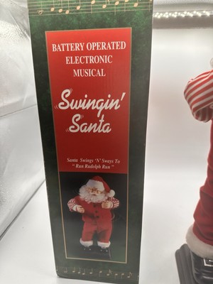 Vintage Swingin' Santa Claus Animated Dancing Hip/Head Swinging