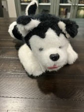 SIBERIAN HUSKY PUPPY DOG PLUSH STUFFED ANIMAL TOY BLACK WHITE 12  promo