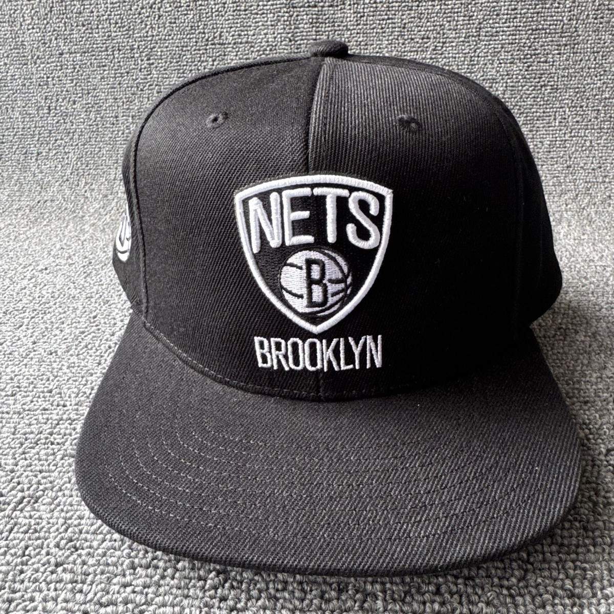 Mitchell & Ness Brooklyn Nets Black Snapback Cap Hat