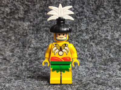 Lego pi069 Inselbewohner Islander mit Federschmuck - Set 6264 Piraten - W2