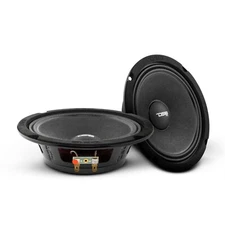 DS18 PRO-NS6 6.5" Shallow Car Speaker 300W Max Midrange Loudspeaker - 2 Speakers