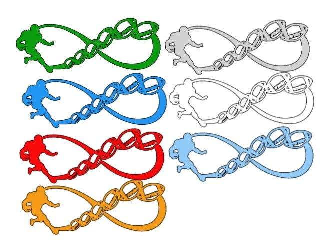 FÚTBOL INFINITY VINILO TROQUELADO CALCOMANÍA PEGATINA COCHE CAMIÓN DEPORTES Foto 2 de 2