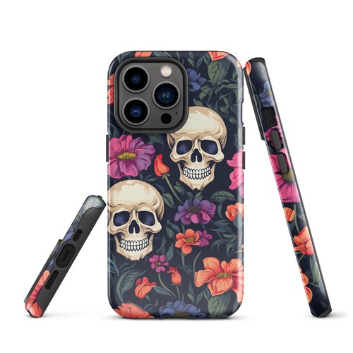 Nature's Tapestry Skulls Wildflowers Halloween Tough Case for iPhone® by Trendyz - Picture 16 of 21