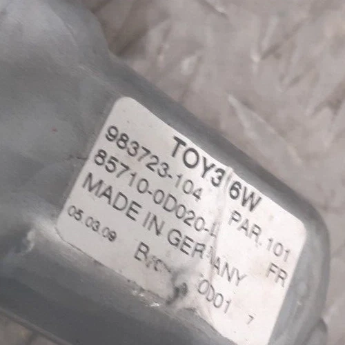 Toyota Yaris 2008 regulador de ventana del lado del conductor delantero 983723-104 Foto 2 de 2