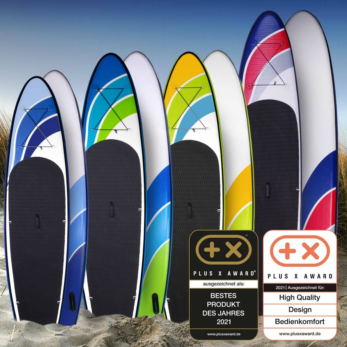 BRAST Paddle SUP Gonflable Candy Skull – 10'6, 20psi, 130kg, Avec Sac Et Pompe