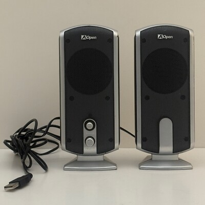 AOpen USB Powered Speakers   Compact Stereo Speakers for Computer or Laptop